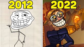 Evolution of Troll Face Quest Games (2012-2022) screenshot 2