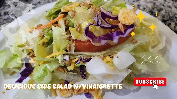 Delicious side Salad with Homemade vinaigrette