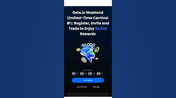 Gate.io Weekend Limited-Time Carnival, Grab $5,000 Rewards!  #Gateio
