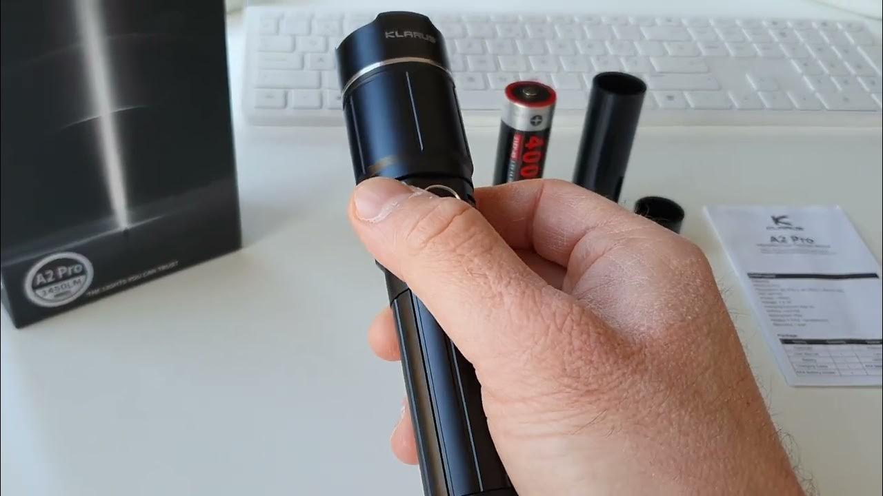 Klarus A2 Pro zoomable LED flashlight YouTube