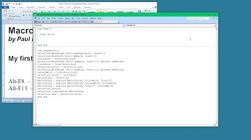 My first macro – Part 1