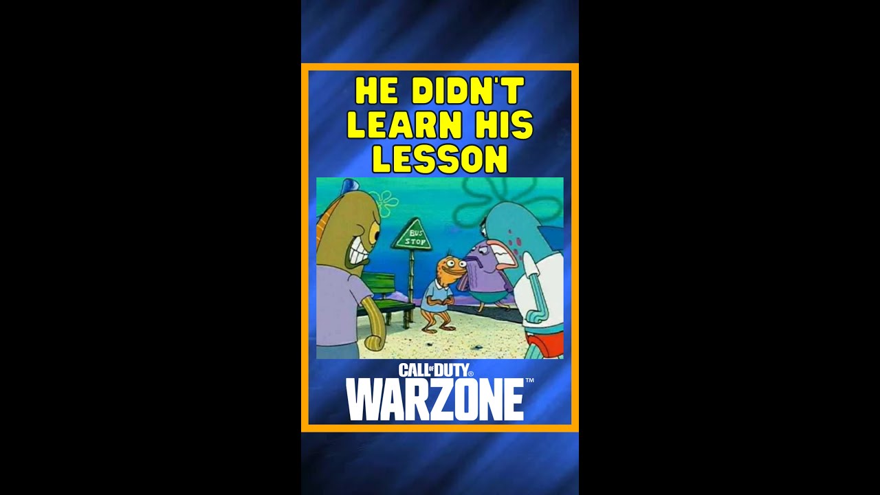 He Didn't Learn His Lesson 😂 | Warzone Shorts 