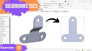SolidWorks Exercise 10 | SolidWorks for beginners | 3d Modeling