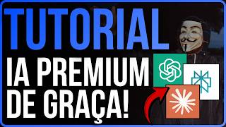 NOVO TRUQUE PARA USAR IA DE GRAÇA - ChatGPT Premium, Gemini 3 Pro, Grok 4 e Muito mais....