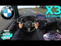 2021 BMW X3 xDrive30d 286 PS TOP SPEED AUTOBAHN DRIVE POV