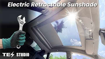 How to install an electric sunshade curtain for Model Y