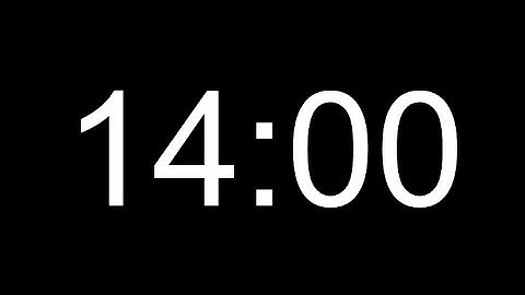 14 Minute Timer / 840 Seconds Timer