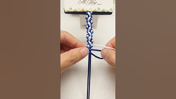 How to Tie the Knot | Easy Macrame & Bracelet Tutorial  #shortstutorial #diy #macrame #knotting