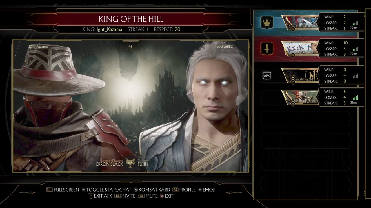 MK KOTH Good Fights #1 : robslice, iight Kazama, RGF-Cogan, roc8