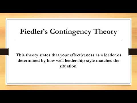 Video: Apakah itu teori kontingensi?