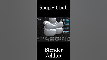 Blenderのアドオン「Simply Cloth」の紹介動画です。概要欄にURLがあります。#blender #addon #simplycloth