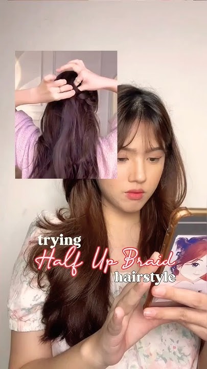  Half up braid hairstyle #shorts #braidstyles - YouTube