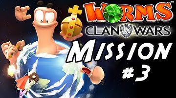 Worms Clan Wars Singleplayer Gameplay / Walkthrough Part 3 - The Philosoraptor ( Story Mission 3 )