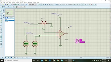 simulation of comparator circuit with opamp in proteus | How to make comparator circuit in proteus