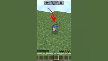 1 Water Bucket = Infinite Water?!😱 #Minecraft Secret Trick! #minecraft #shorts