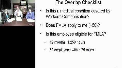 FMLA, ADA, and  Workers