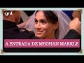 Noiva Meghan Markle encontra Príncipe Harry na capela de St. George | Casamento Real
