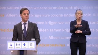 Integrale persconferentie van MP Mark Rutte en minister Hugo de Jonge van 14 december 2021