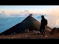 Solo hiking acatenango volcano in guatemala