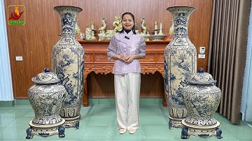 TUYỆT PHẨM Gốm Sứ: Chóe và Lộc Bình Tứ Cảnh Vẽ Kỹ Gốm Quỳnh Gia Tích Phúc Vô Lượng