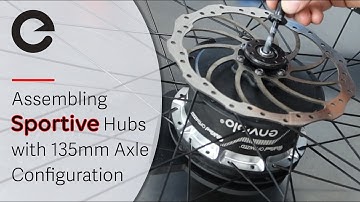 Assembling enviolo Sportive Hubs with 135mm Axle Configuration