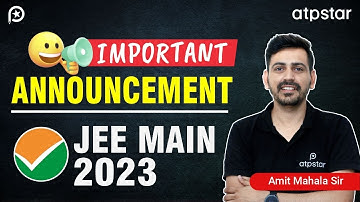 Urgent Update😱 NTA Official✅🔥| Jee Mains 2023 | ATP STAR KOTA