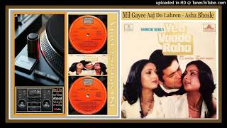 Mil Gayee Aaj Do Lahren Asha Bhosle Yeh Vaada Raha 1982 R D Burman Vinyl 320k Ost