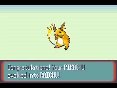 Tutorial Como Evoluir O Pikachu Para Raichu Pokémon Ruby