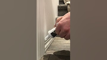 Caulking baseboard tip