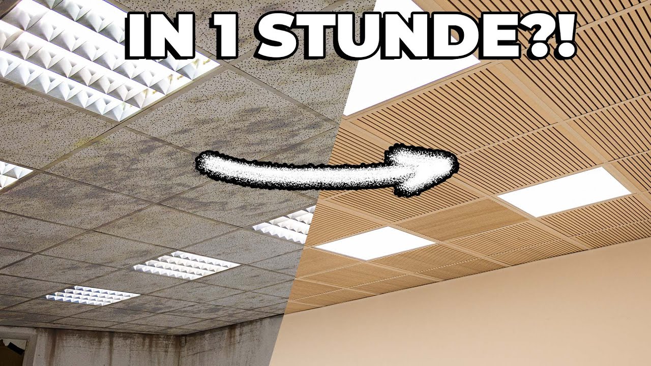 Rasterdecke schnell und einfach erneuern. Damit wird das Büro schön