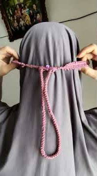 Strap masker hijab rajut 2 in 1 konektor dan kalung masker