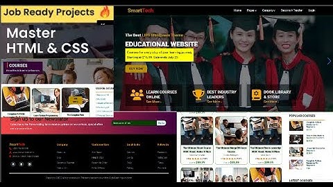 How To Make A Website Using HTML CSS  JS Step By Step |Build Responsive Multipage Education Website
