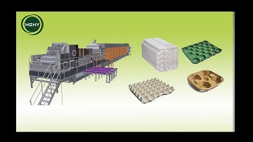 Pulp Molding With 10-Layer Dryer High Speed Automatic Double Rotary Egg Tray Machine