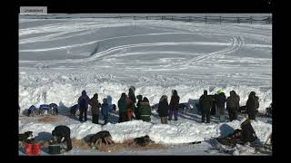Iditarod 2024  Pete Kaiser into Unalakleet