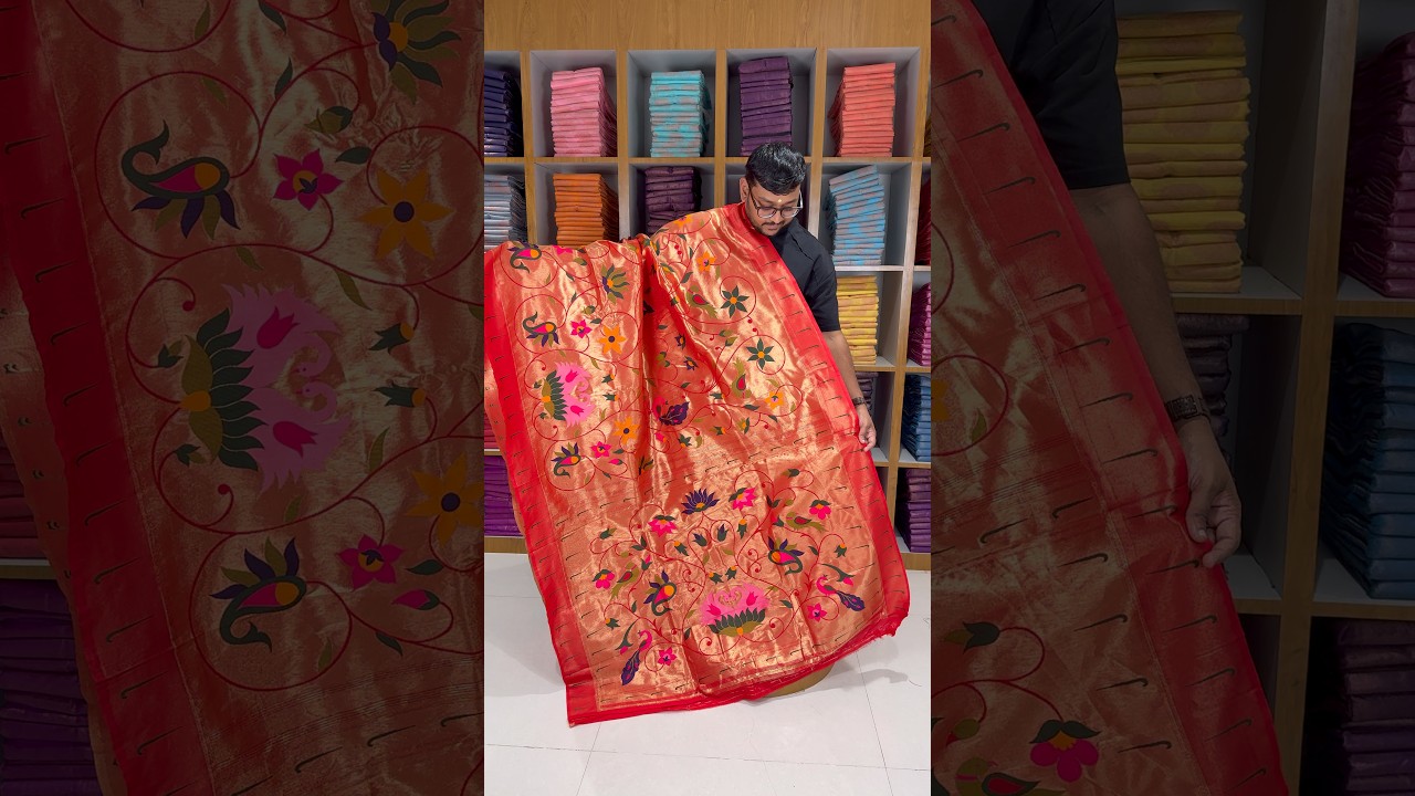 Maharastrian Designer Paithani Soft Silk Saree