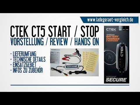 CTEK CT5 START STOP Ladegerät - Details - Lieferumfang - Review