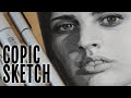 Copic Sketching Greys Marker Portrait Tutorial