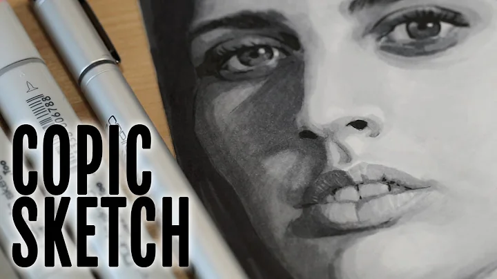 Copic Sketching Greys Marker Portrait Tutorial