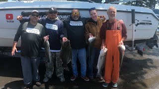 2 limits of stripers and 1 halibut fishing Berkeley Berkeley bay 5/24/2025