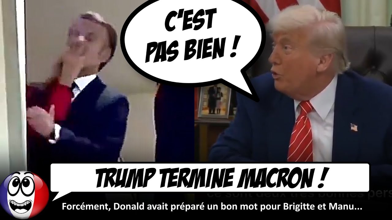 Donald Trump se MOQUE de Macron et la fameuse "chamaillerie" avec Brigitte.