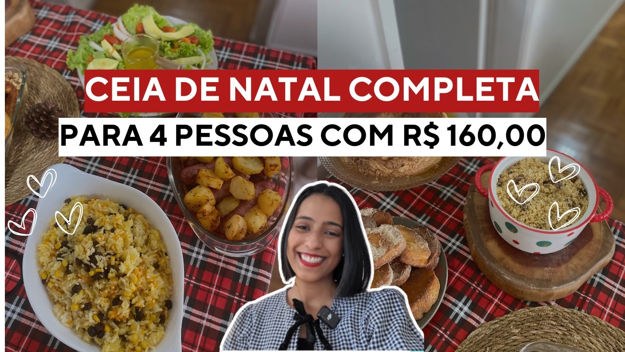 CEIA DE NATAL COMPLETA POR R$160 para 4 PESSOAS | Collab com Mariana Barros Oficial e Casa do Bru