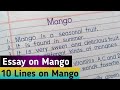 10 lines on mango || essay on mango in english || 10 lines essay on mango in english||