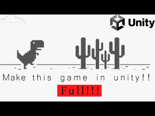 Chrome T-Rex game remake in Unity 