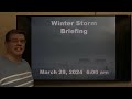Winter Weather Briefing for Easter Weekend for Western and Central Wyoming - March 29, 2024 -  6 am
