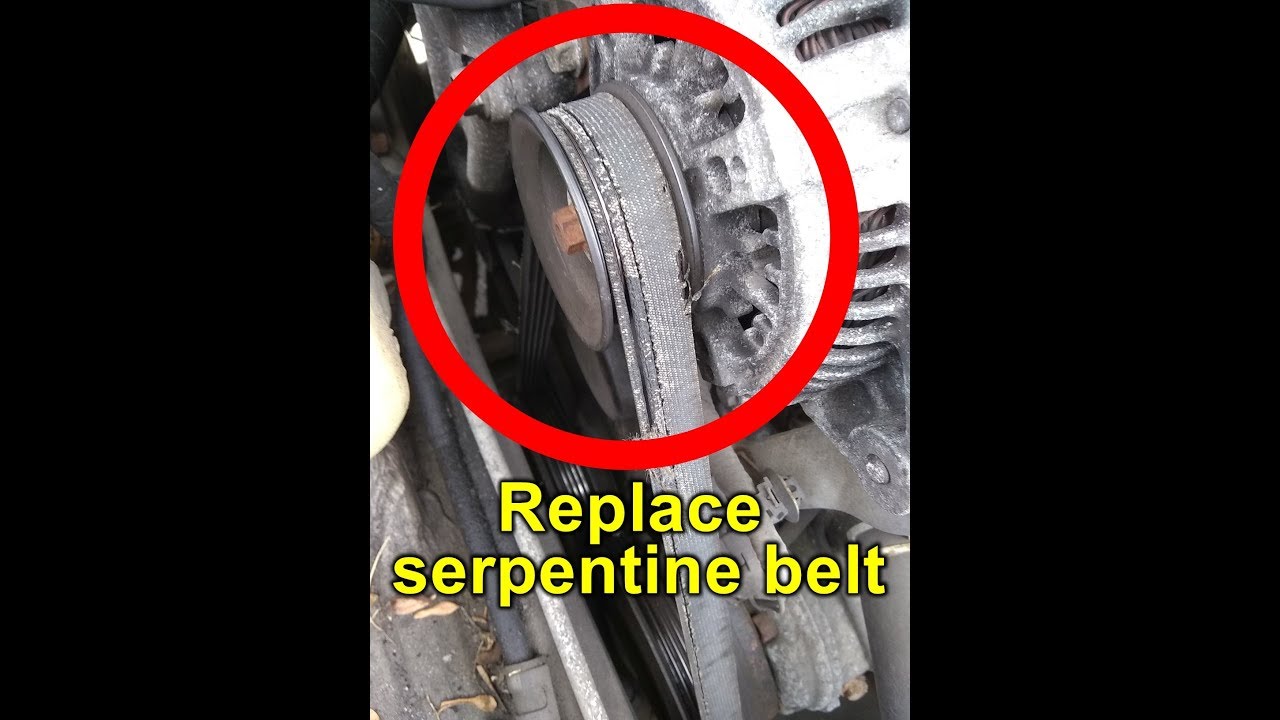 Serpentine Belt DIY Repair Replace (Toyota Camry) - YouTube