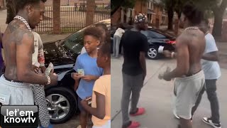 Sauce Walka Giving Out Some Cash To The Kids In Houston, Says He Does It All The Time😤