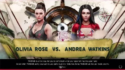 1/4  Intercontinental champion. Olivia Rose vs And...