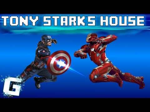 Tony Stark S House Captain America Civil War Roblox Gameplay Youtube - roblox civil war groups