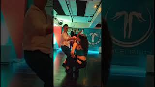 Traicionera by Grupo Extra 🎵 Bachata social dancing trick by Kike y Jemma in Sheung Wan Hong Kong