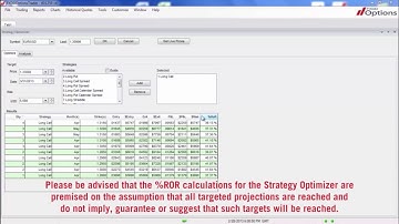 FXDD Options - Strategy Optimizer - Part 2